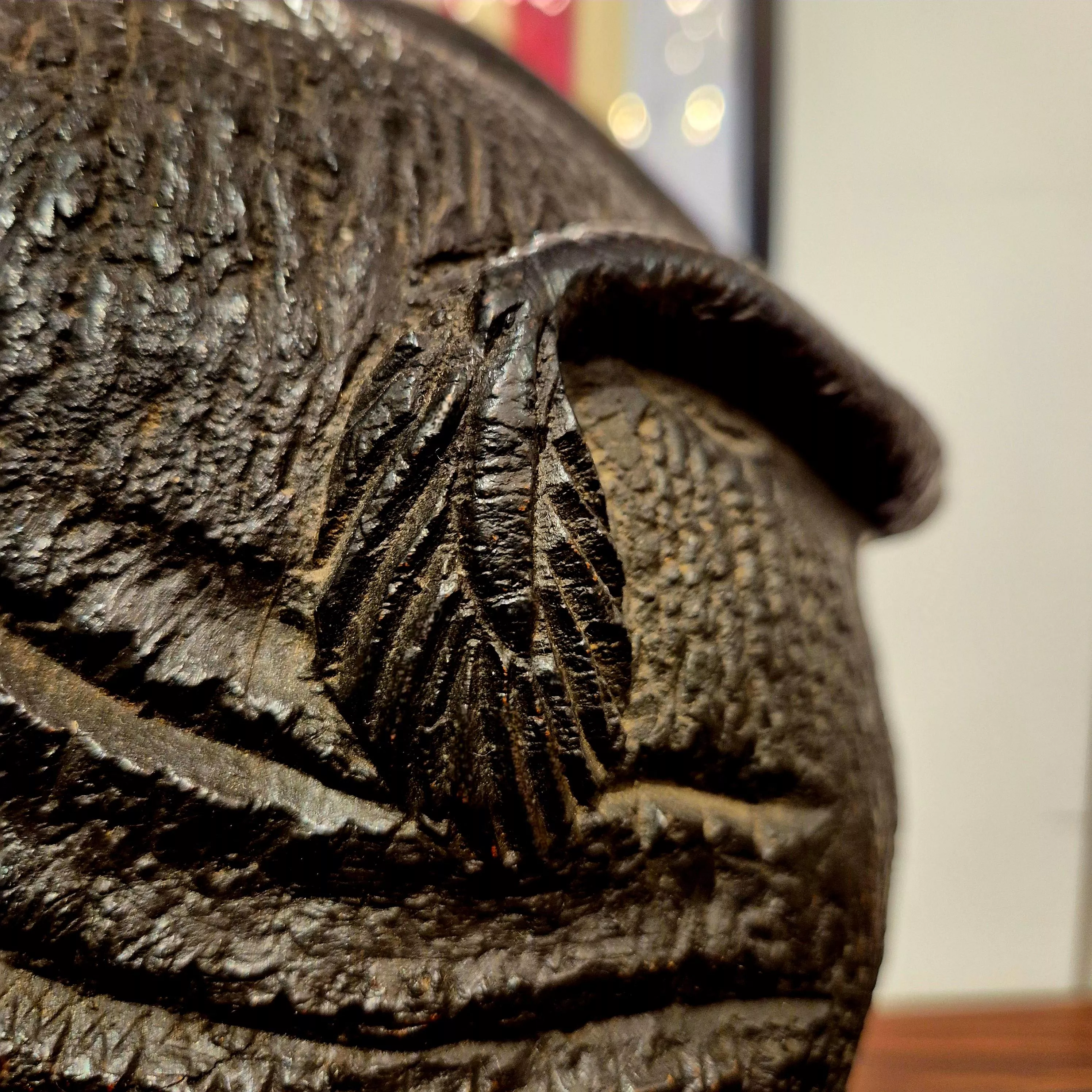 Carved wood rhinoceros, Circa 1950