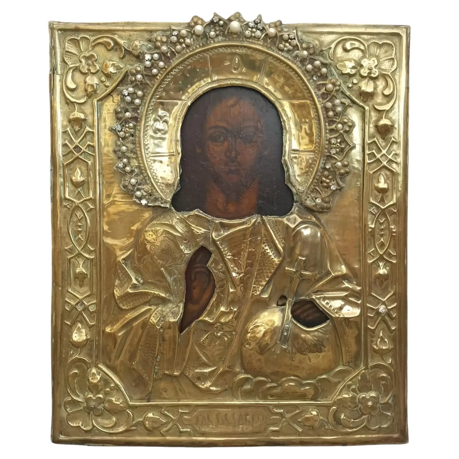 Russian Othodox Icon depicting Christ, 19th Century.