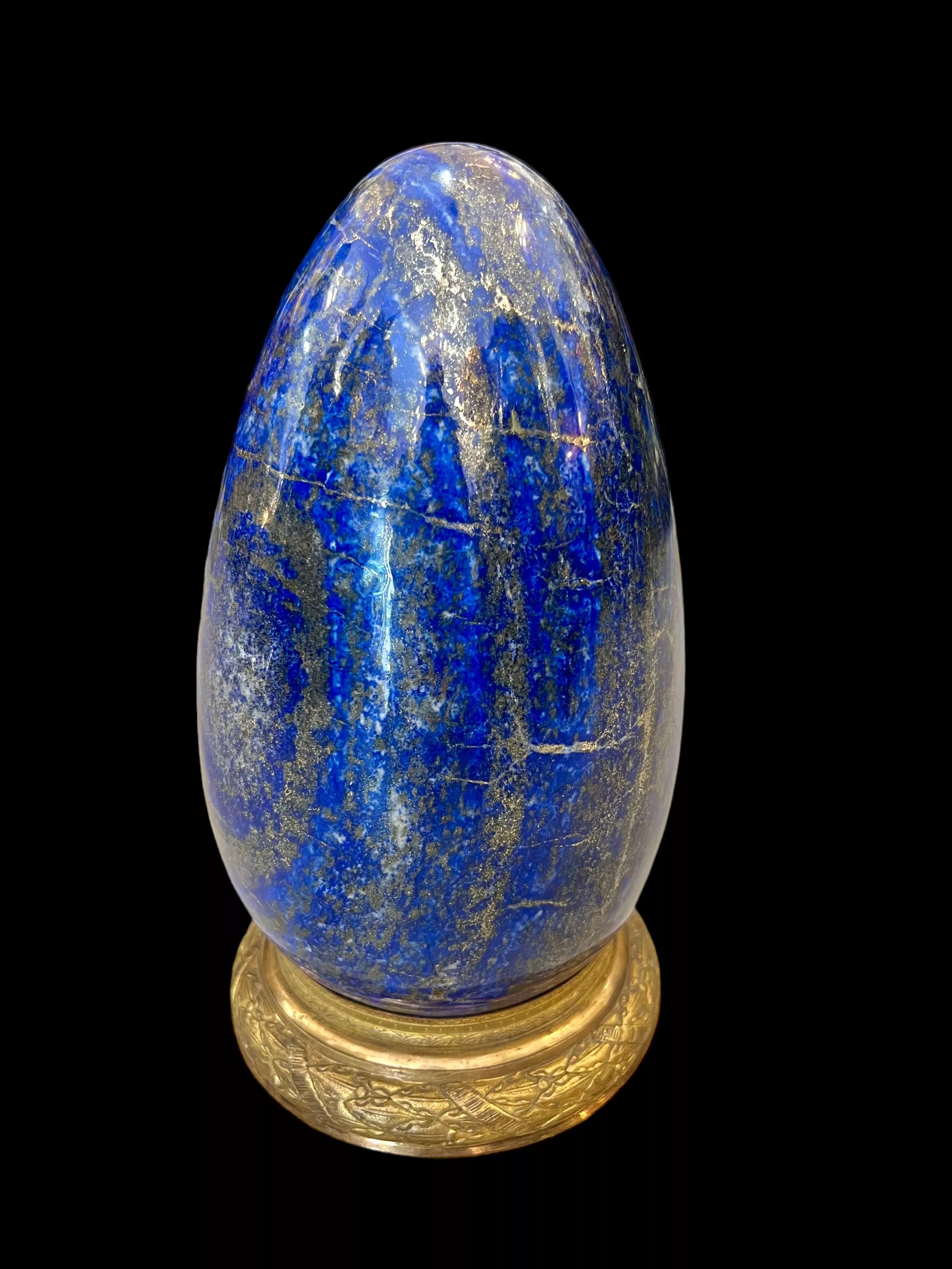 Egg-Shaped Lapis Lazuli from Afghanistan