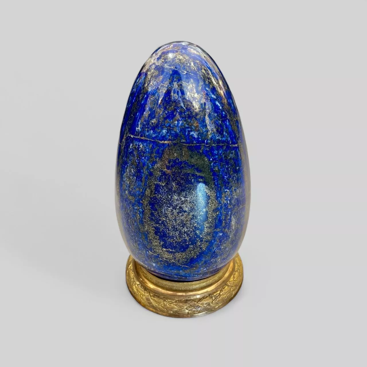 Egg-Shaped Lapis Lazuli from Afghanistan