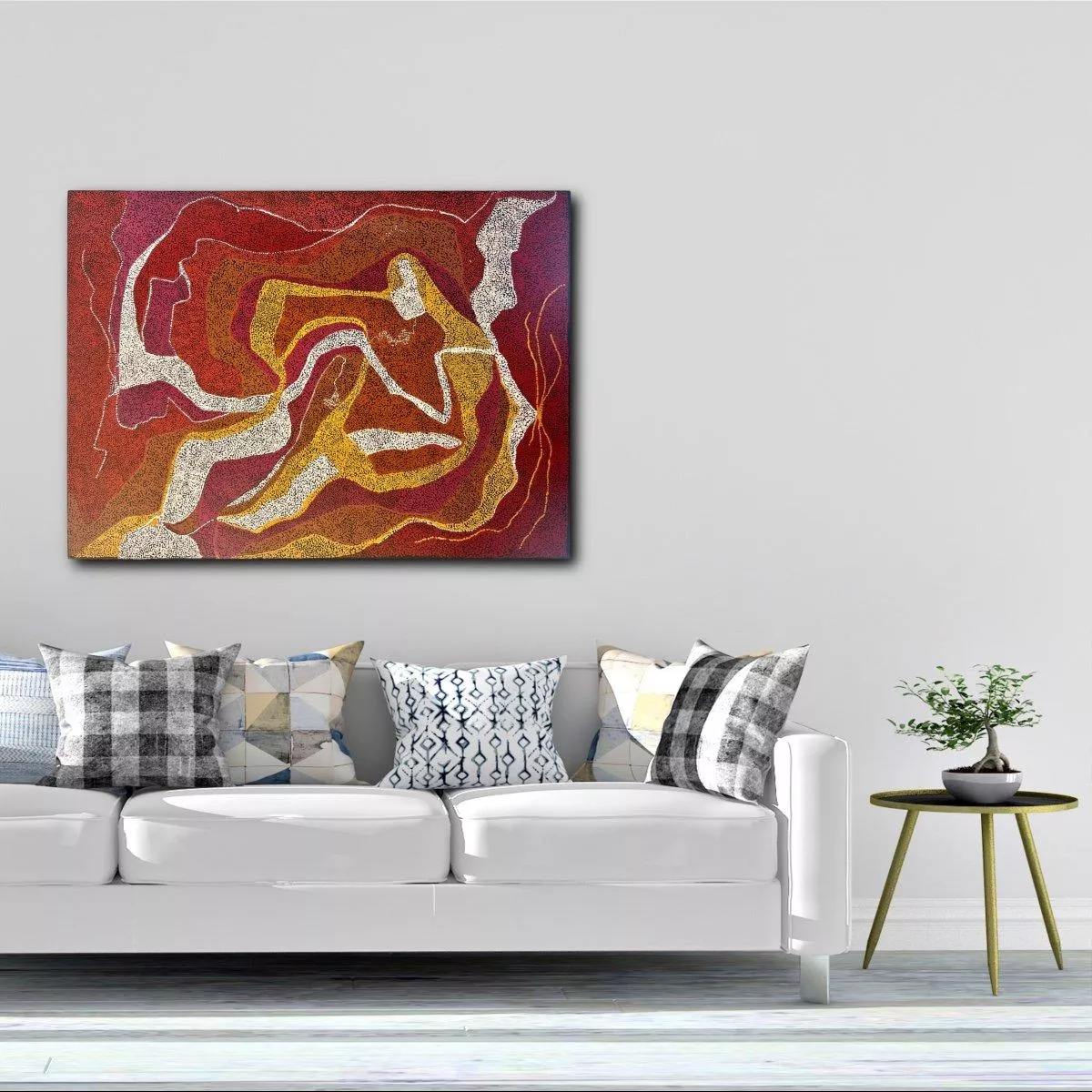 Aboriginal Painting By Jorna Newberry, Australia