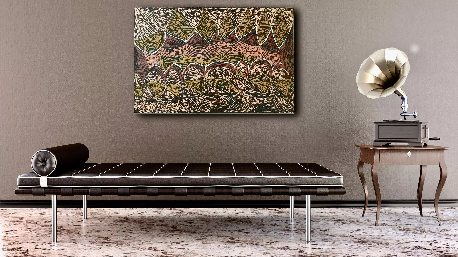 Aboriginal Painting by Cornelia Tipuamanturriri, Tiwi Island