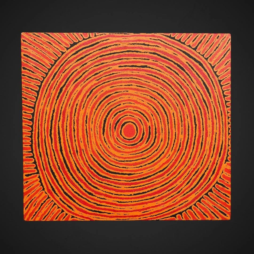 Aboriginal Painting `Ngutjul` by Pantjiya Nungurrayi (1936-)