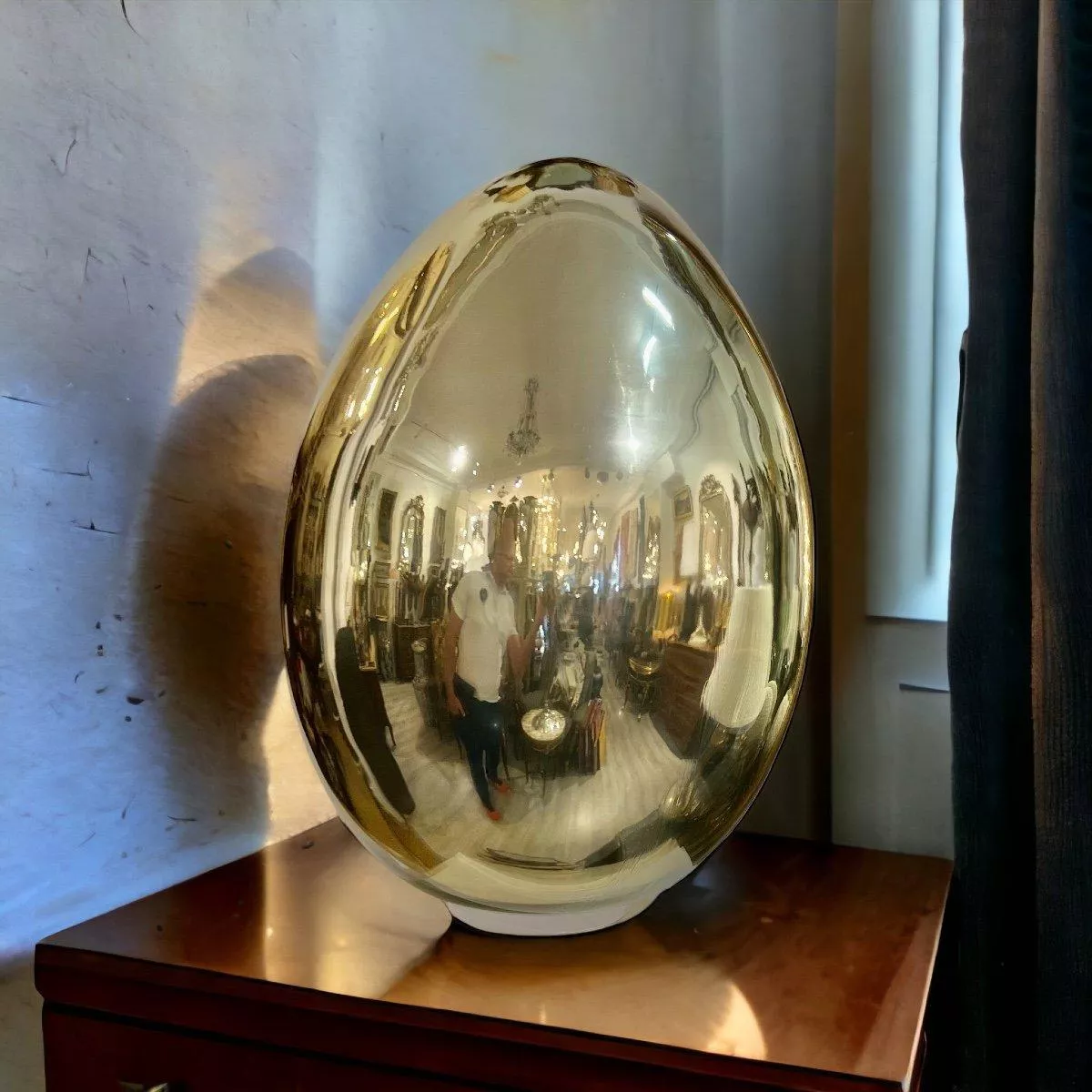 1970`s Pair of Murano Lamps in Gilded Glass