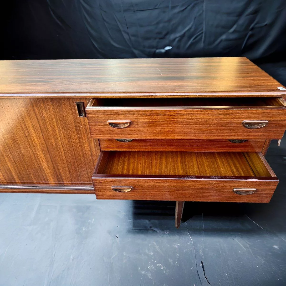 Vintage Danish Teak Buffet Sideboard, 1960s