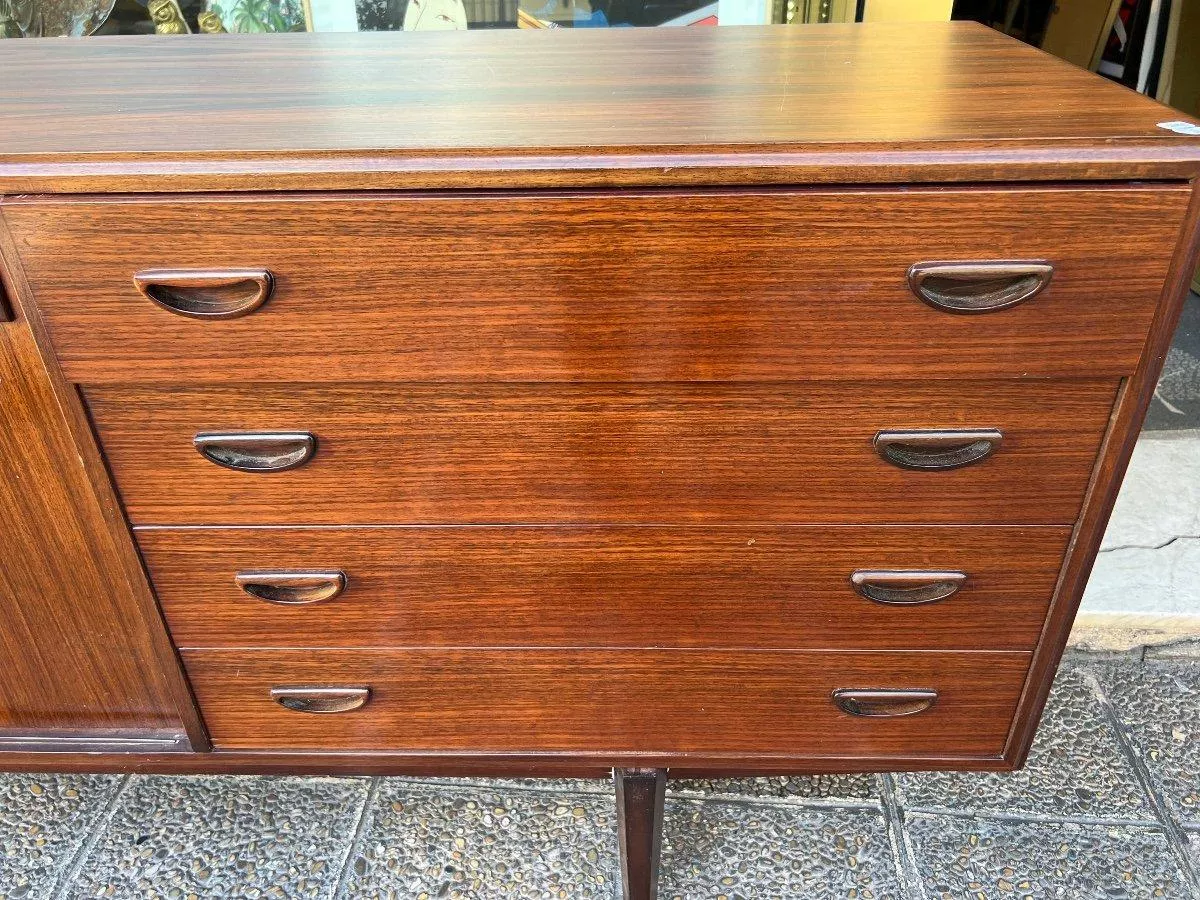 Vintage Danish Teak Buffet Sideboard, 1960s