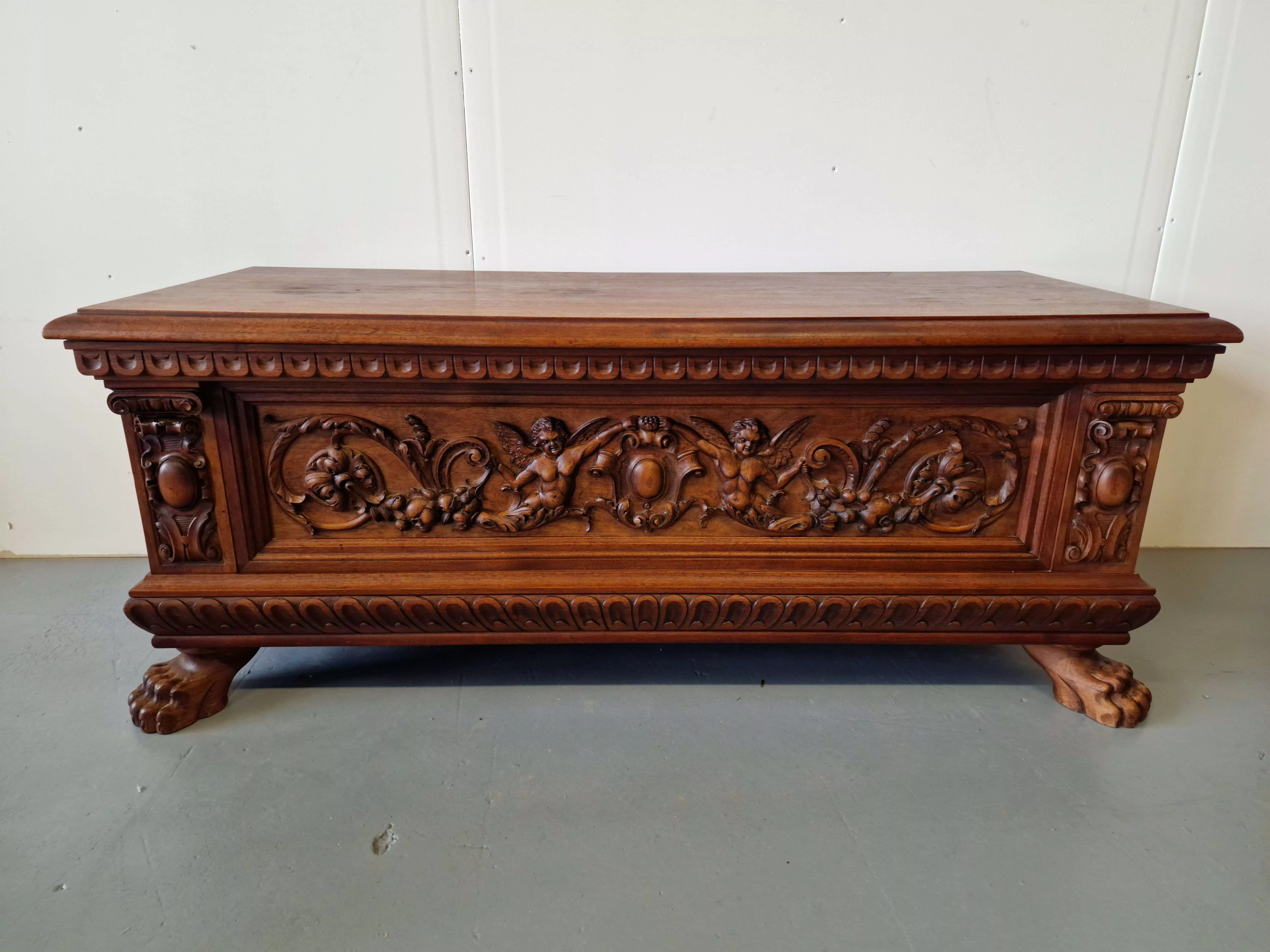 Chest with beautiful carvings