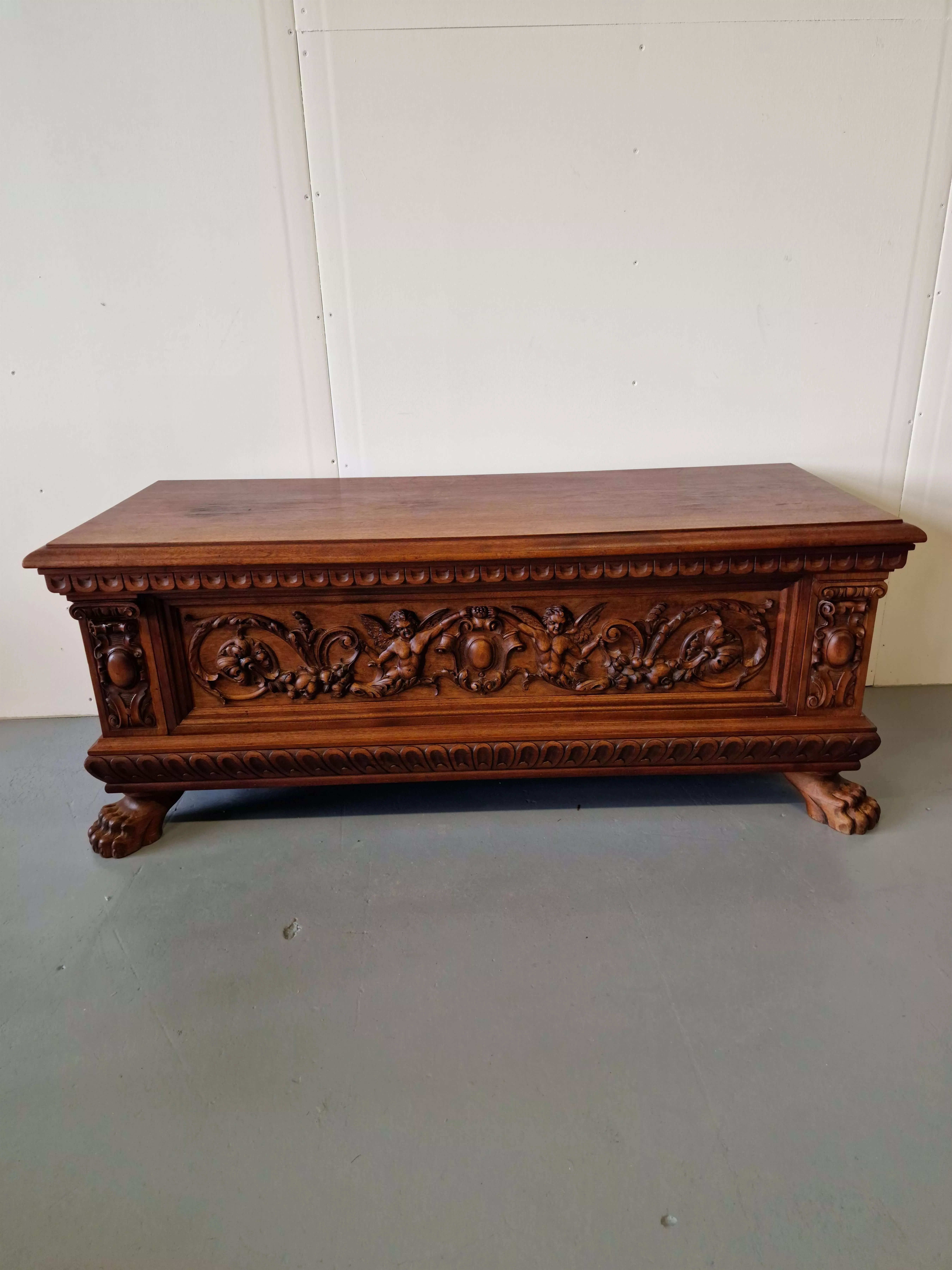 Chest with beautiful carvings