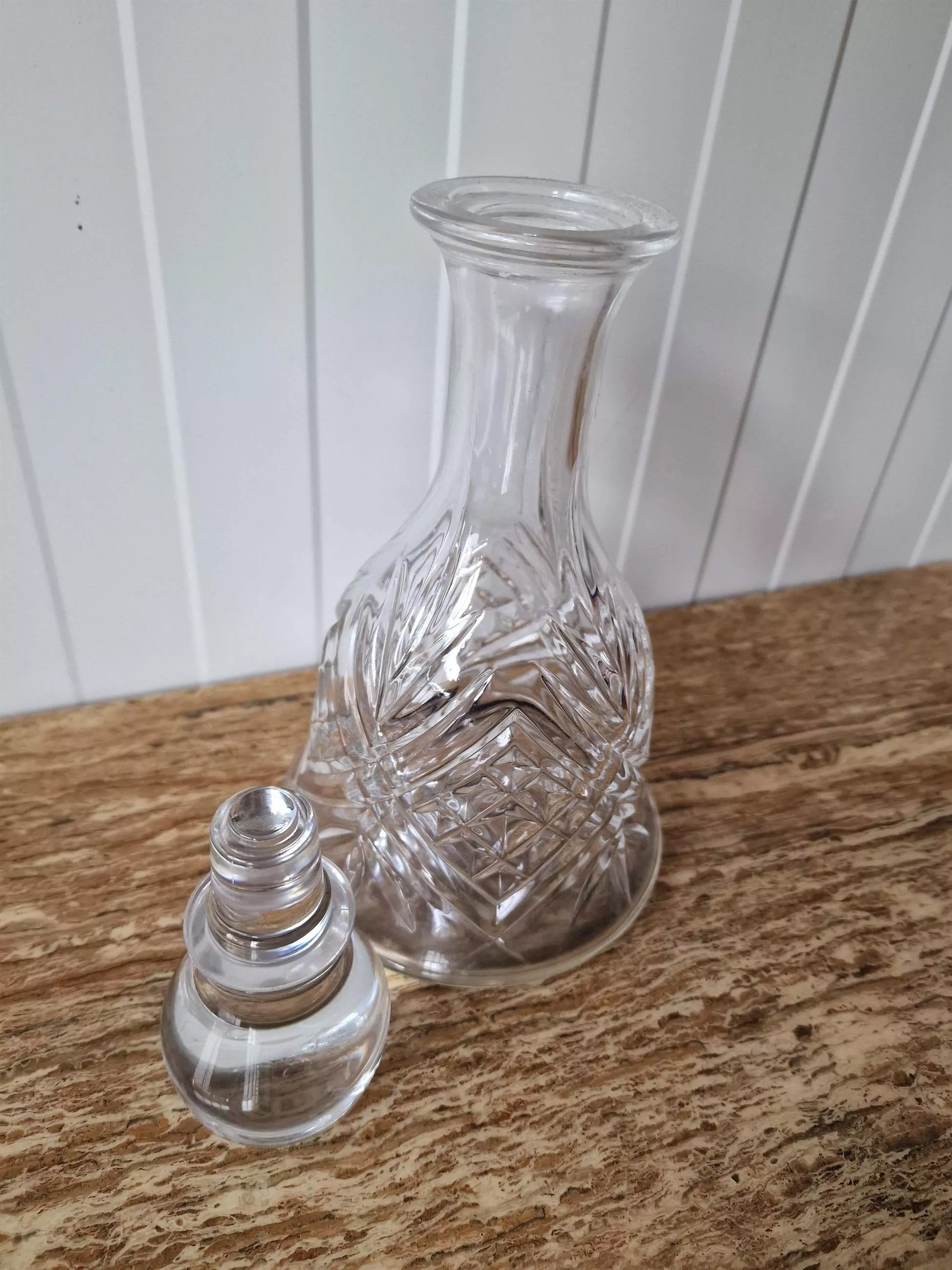 Elegant crystal decanter 