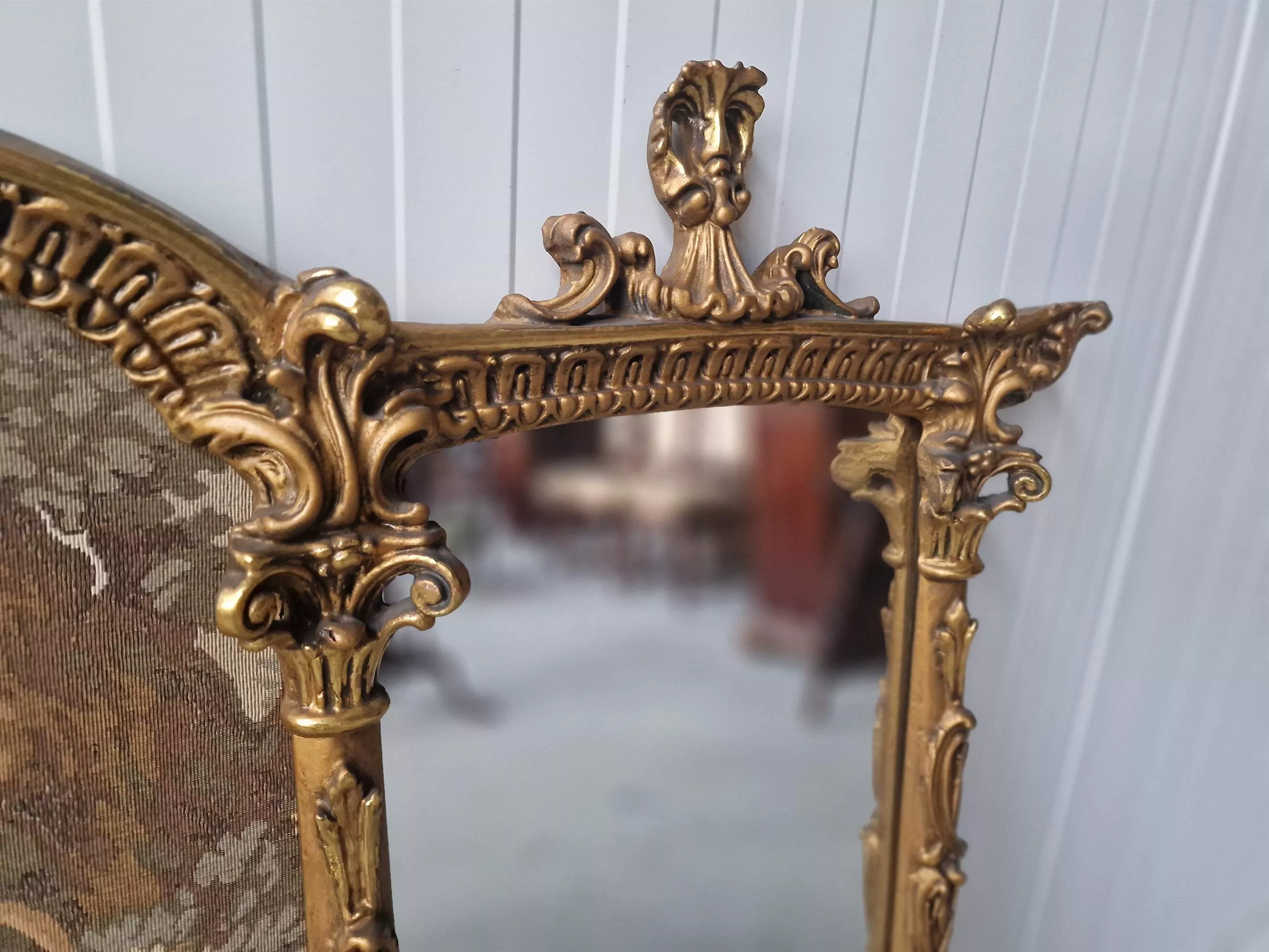 Beautiful mirror with tapestry
