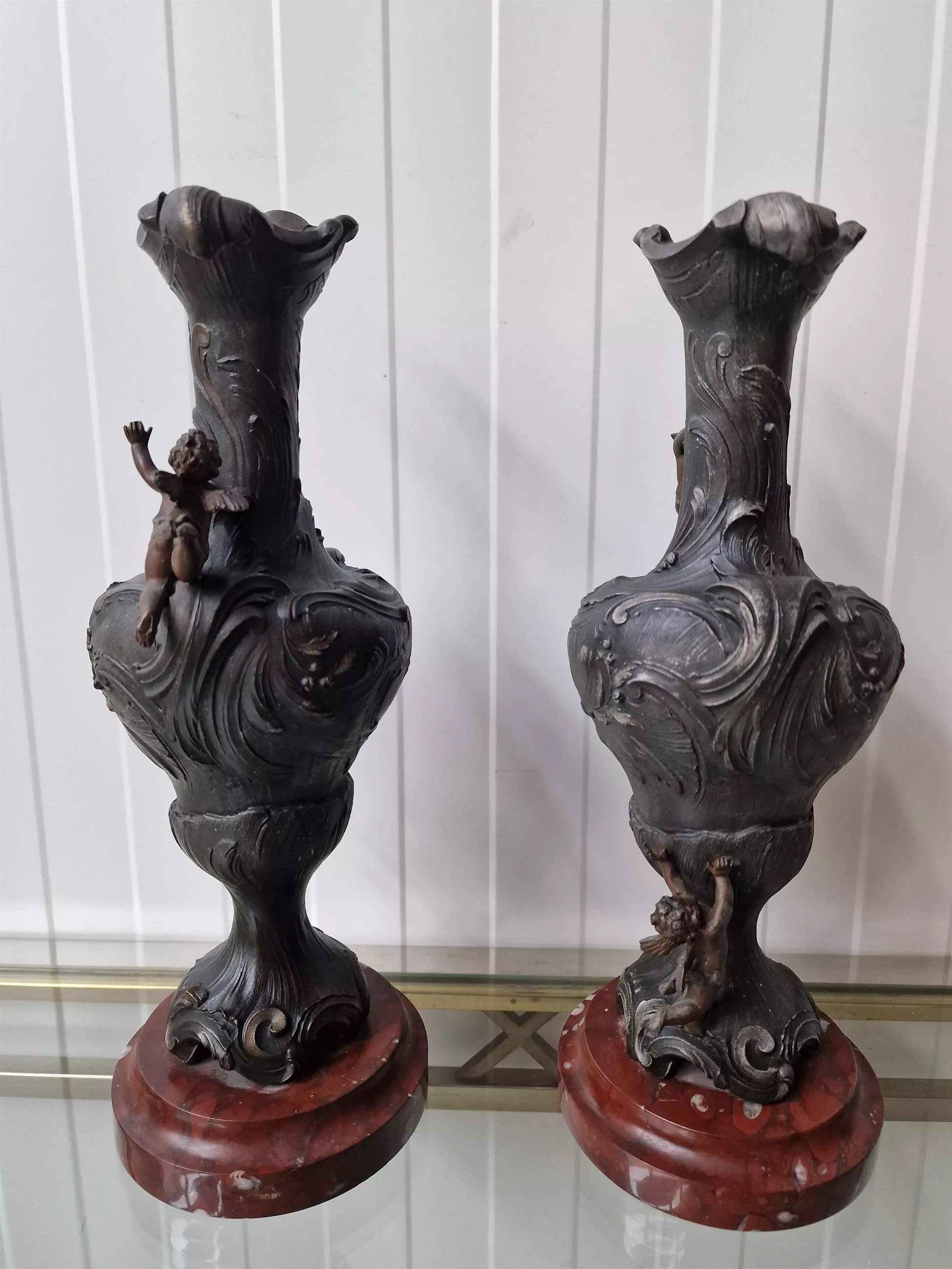 A beautiful pair of vases