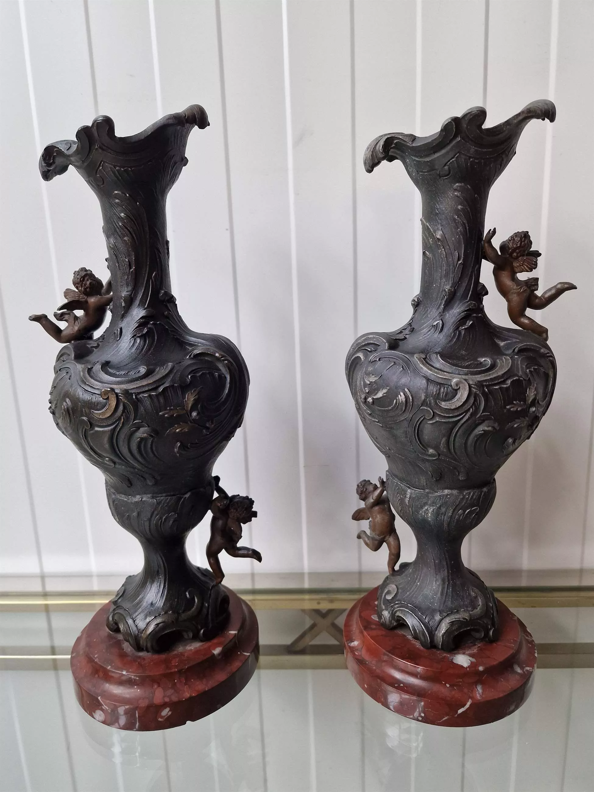 A beautiful pair of vases