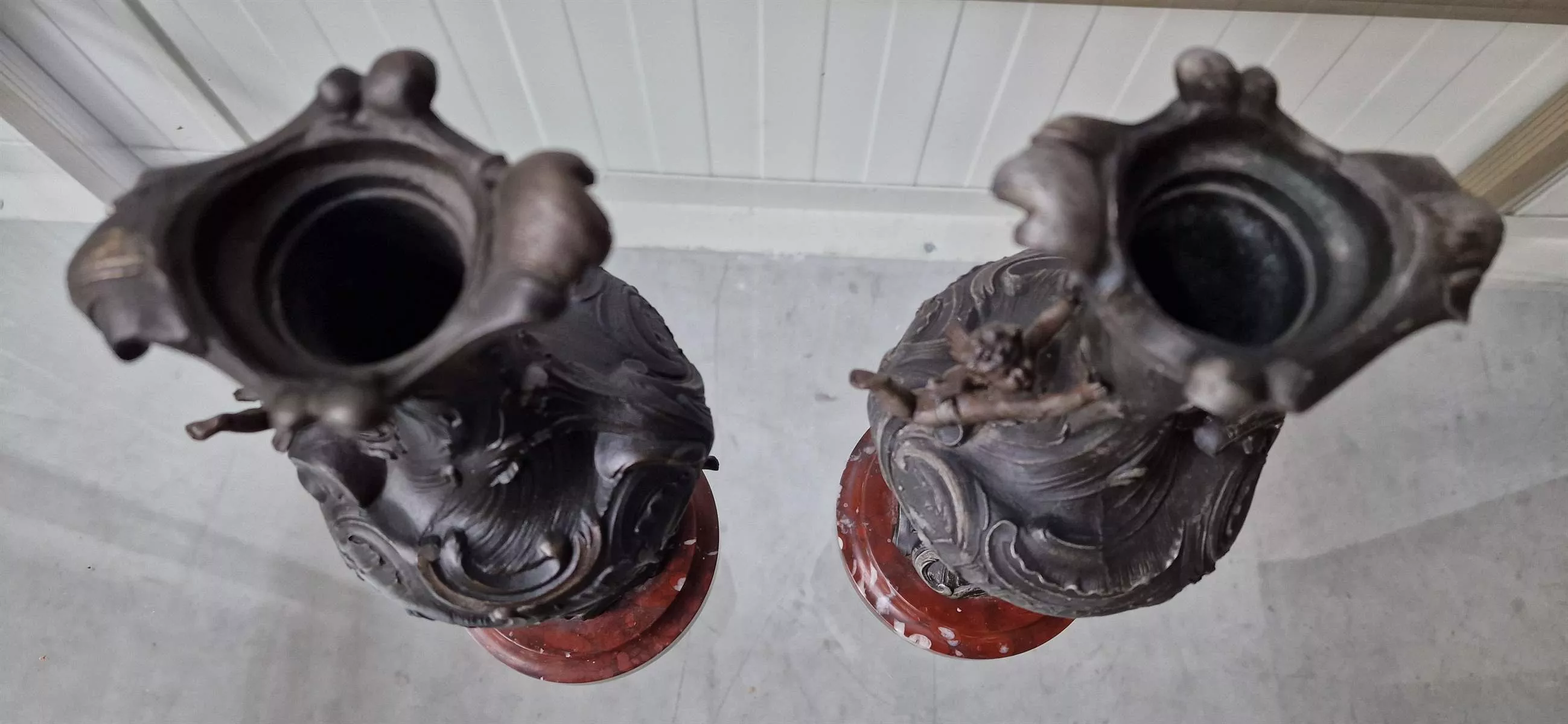 A beautiful pair of vases
