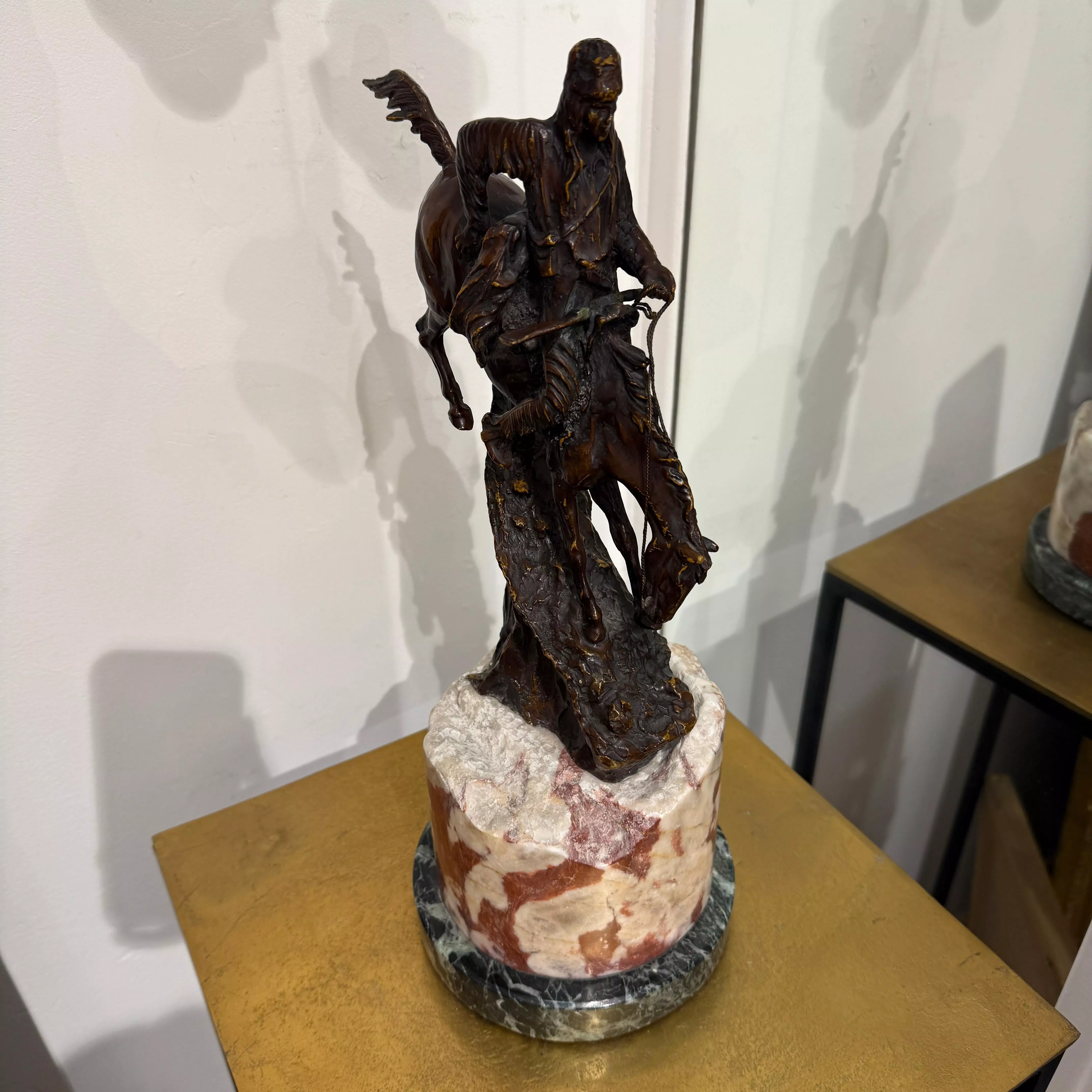 Frederic Remington Bronze Sculpture – “The Mountain Man”, 20th Century