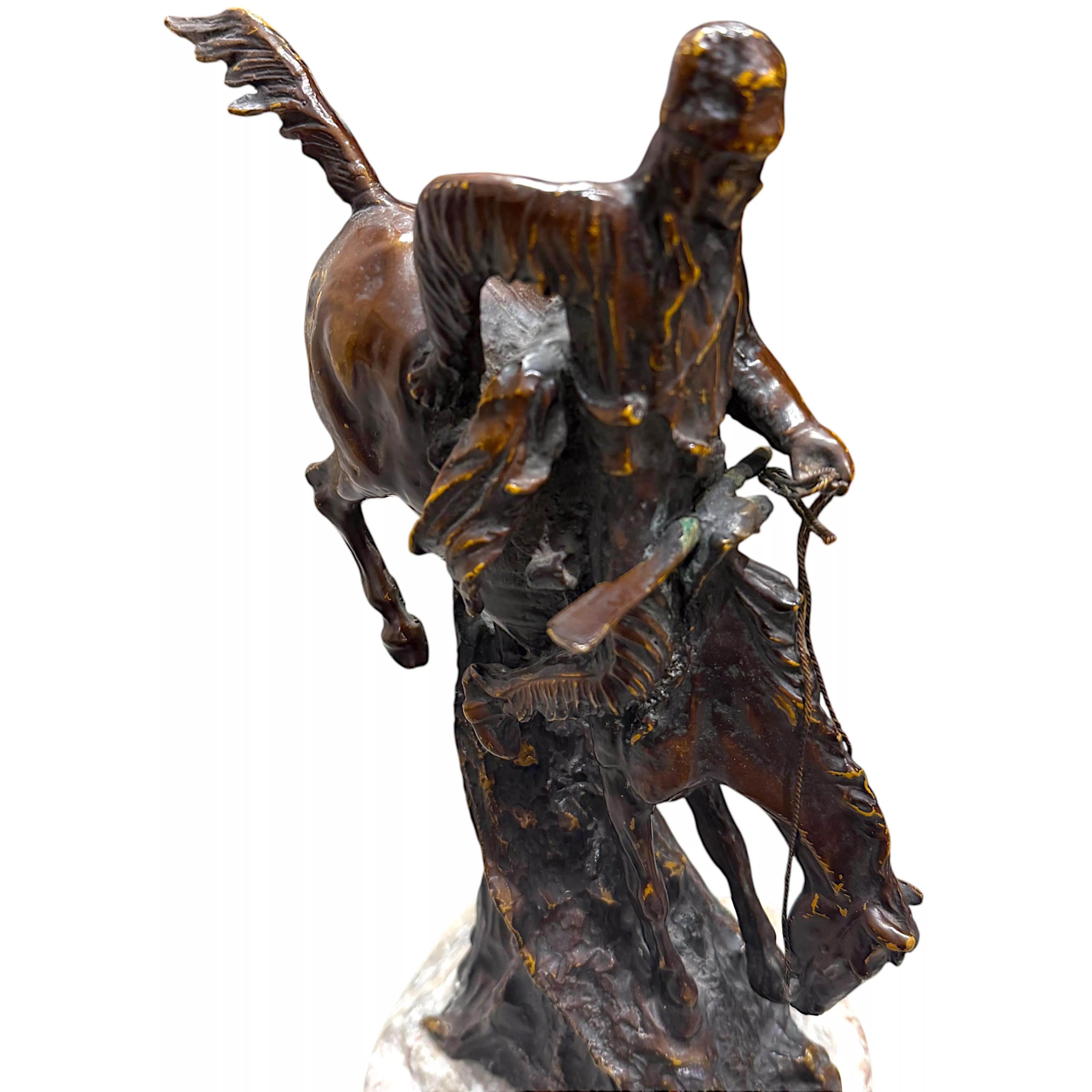 Frederic Remington Bronze Sculpture – “The Mountain Man”, 20th Century
