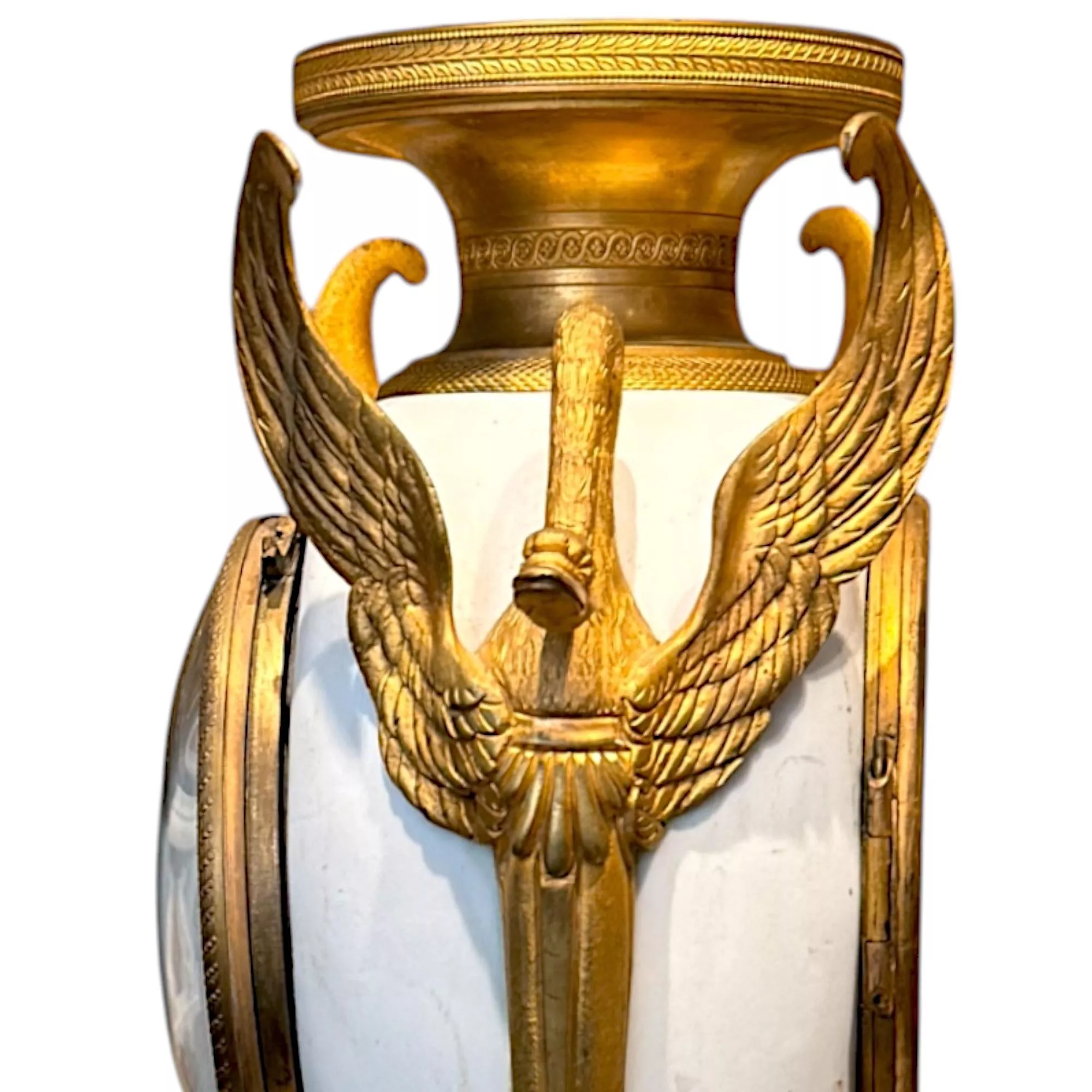 French Louis XVI Style biscuit and Gilt Bronze Mantel Clock, 19t Century