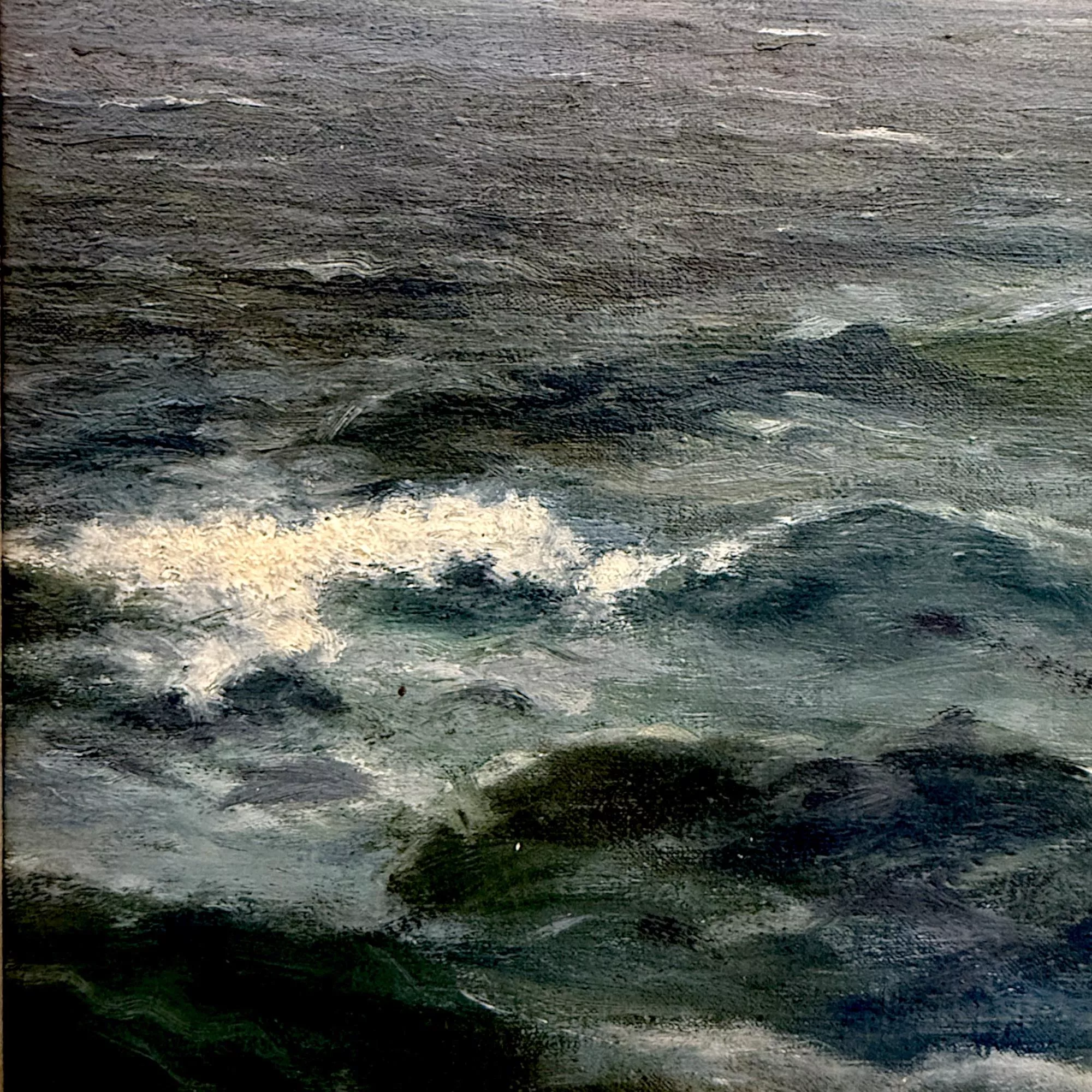 Seascape with Sailing Vessel by Alexander Reich-Staffelstein, 20th Century