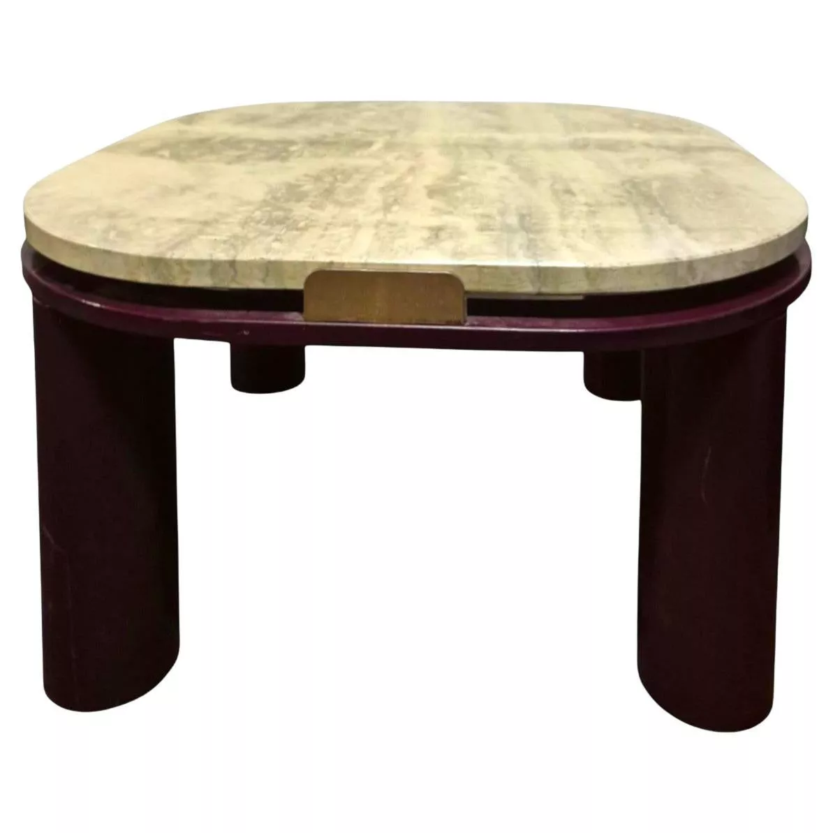 Roche Bobois Travertine-Top Coffee Table, 20th Century 
