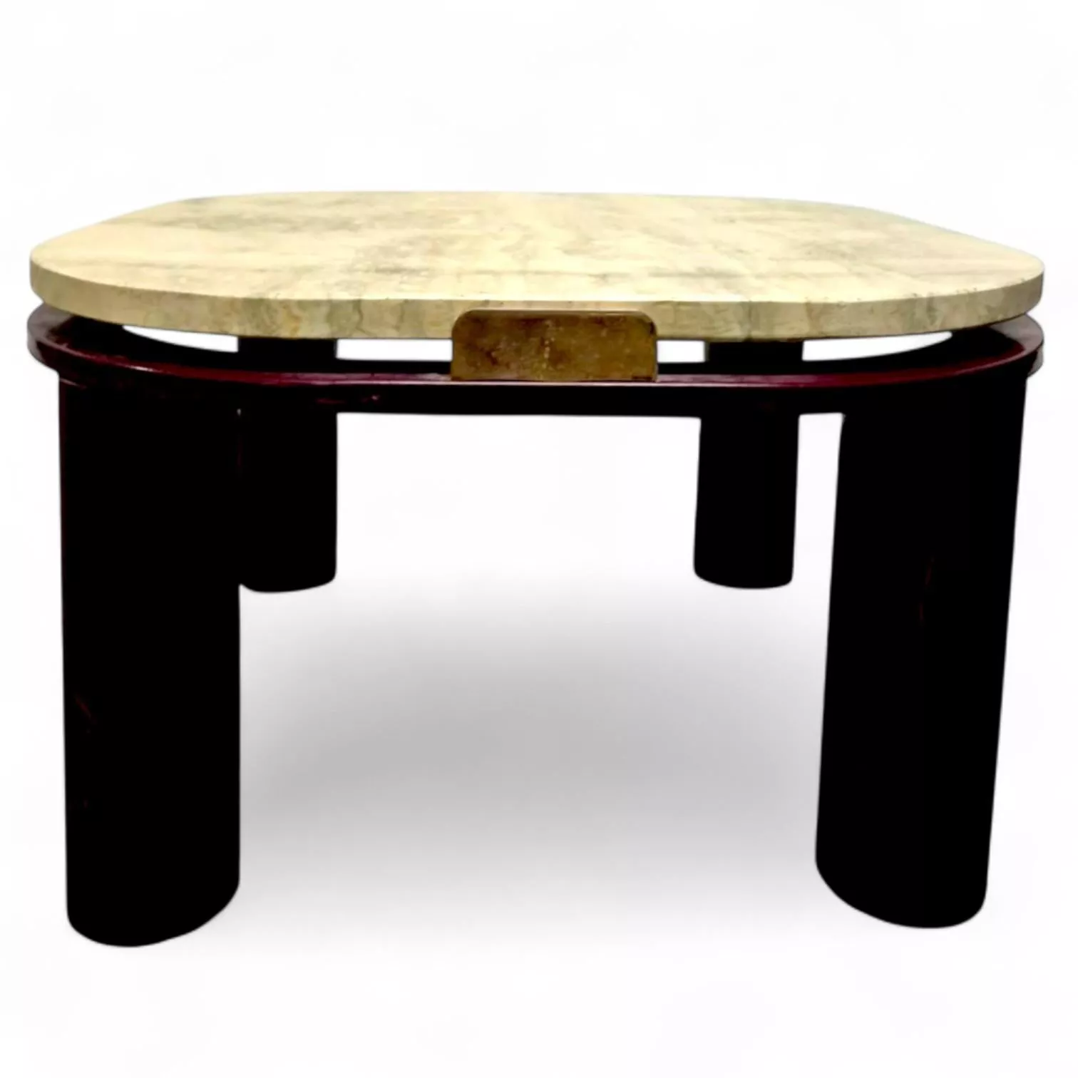 Roche Bobois Travertine-Top Coffee Table, 20th Century 