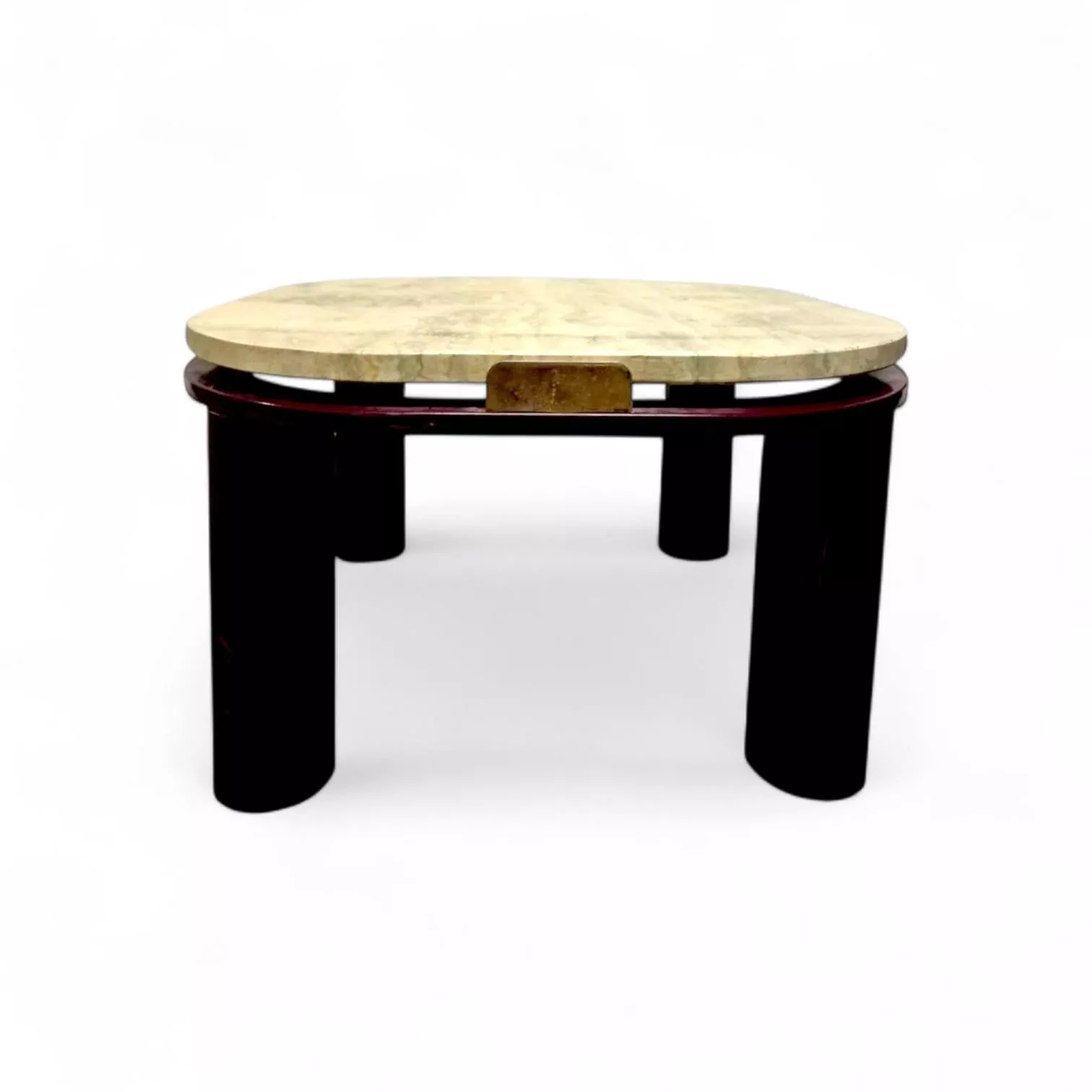 Roche Bobois Travertine-Top Coffee Table, 20th Century 