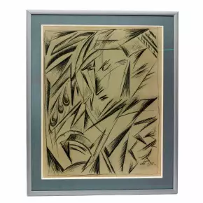 Alexandre Constantinovitch Bogomazov. Chevalet dessin Portrait de femme. 1916 