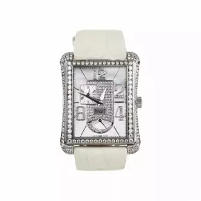 Montre Piaget Black Tie Emperador en or blanc 18 carats et diamants. G0A31022. 