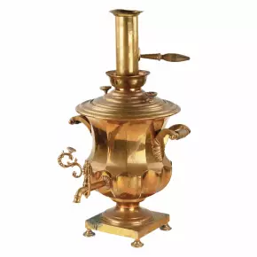 Russian samovar crater with edges. Russia. 19th century. 