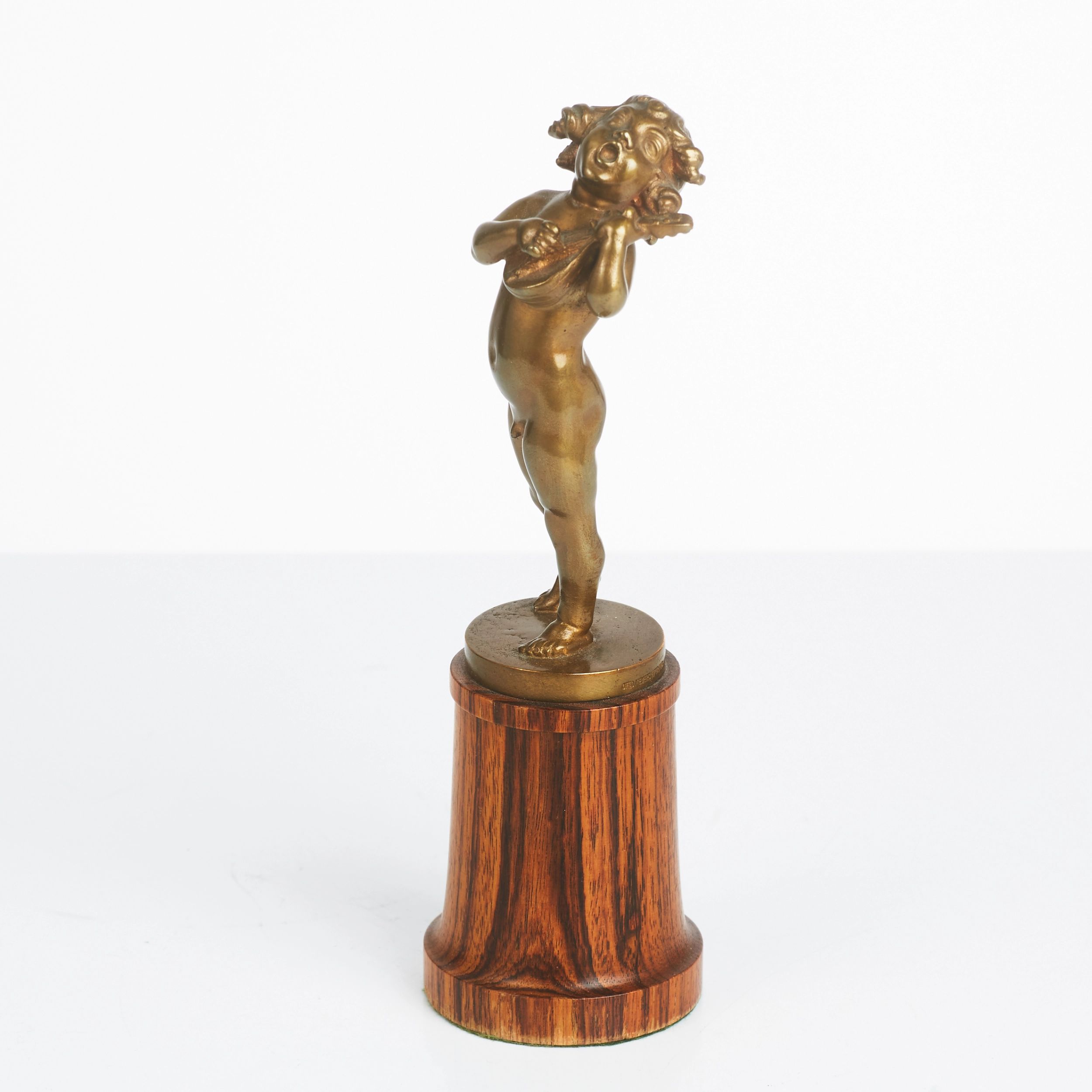 Table-Bronze-Singing-Boy-ALFRED-OHLSON--1868-1940--