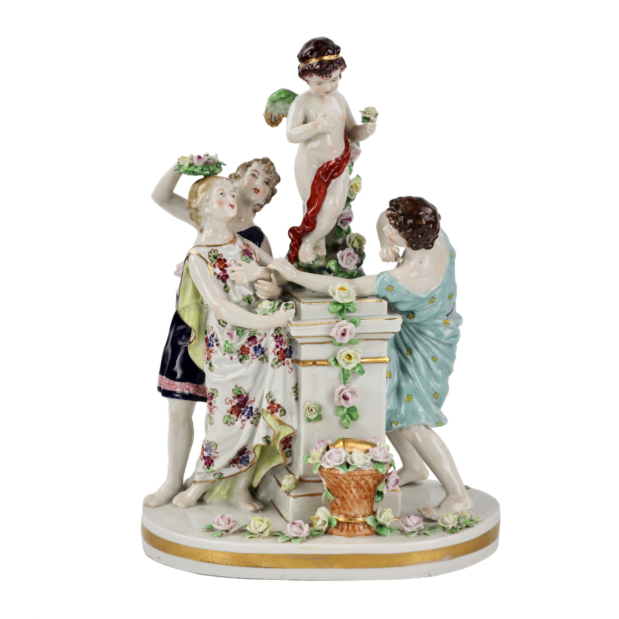 Porcelain-group-Young-people-with-Cupid-