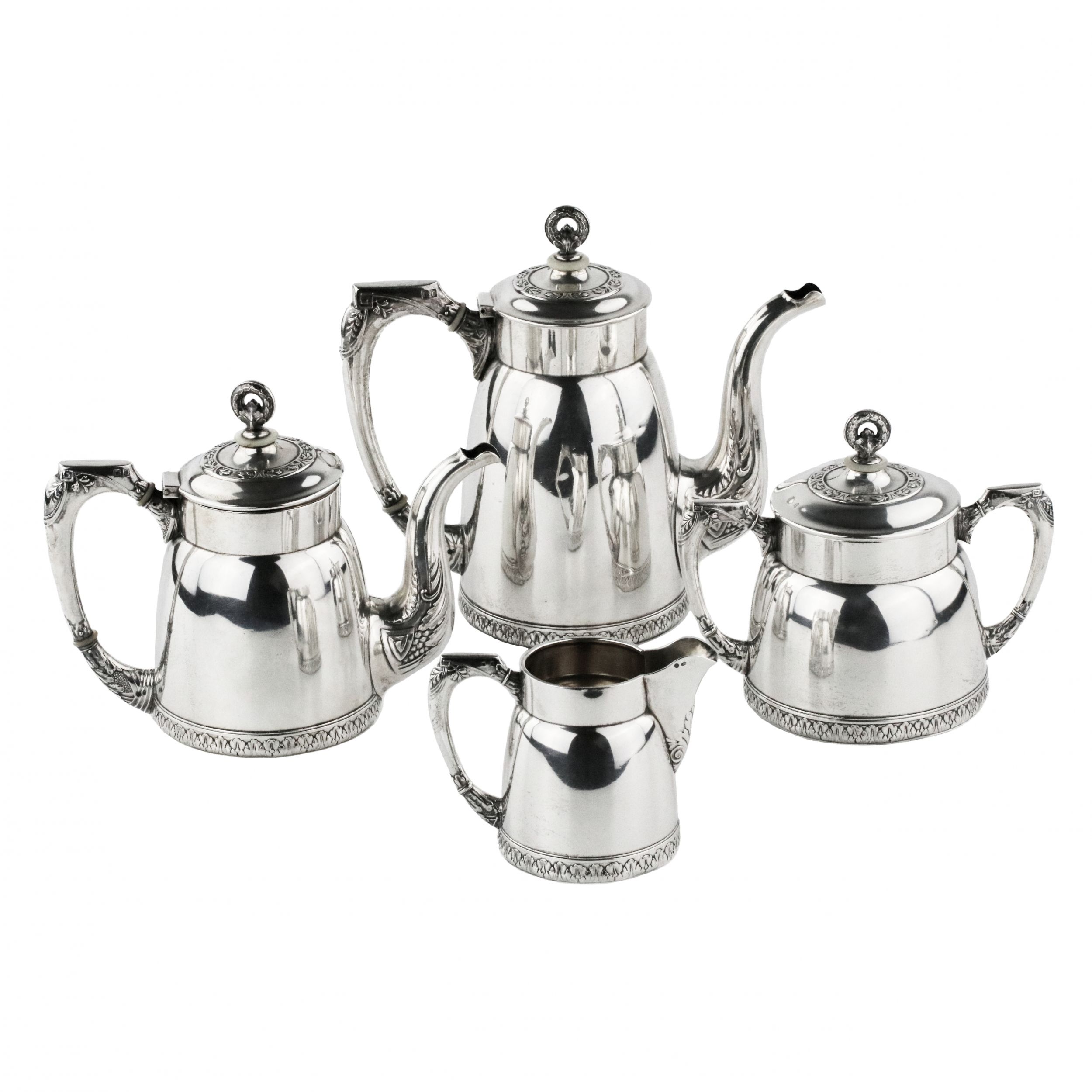 Russian-silver-tea-and-coffee-service-2nd-Moscow-Artel-1908-1917-