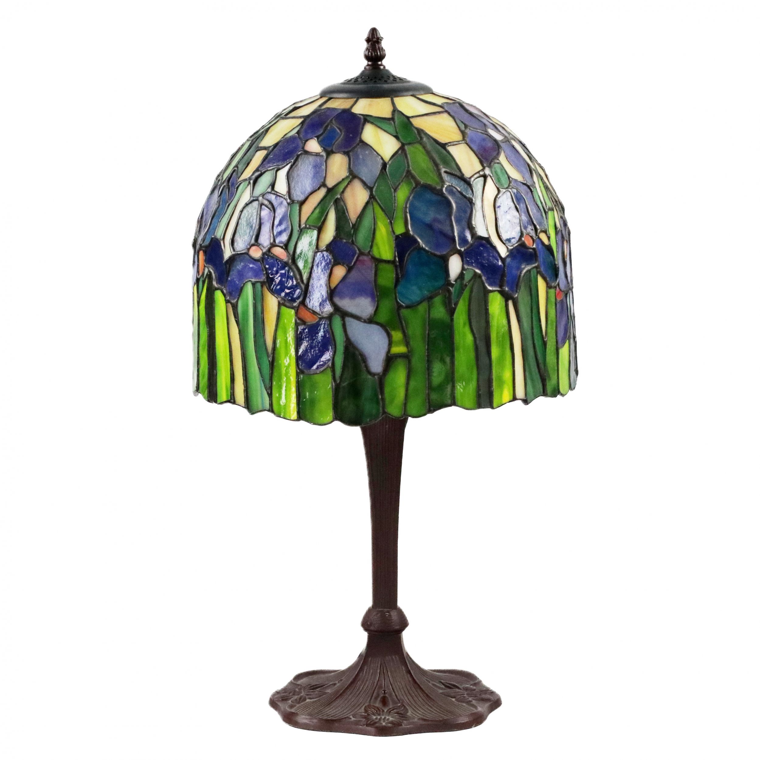 Lampe-vitrail-de-style-Tiffany-20ième-siècle-
