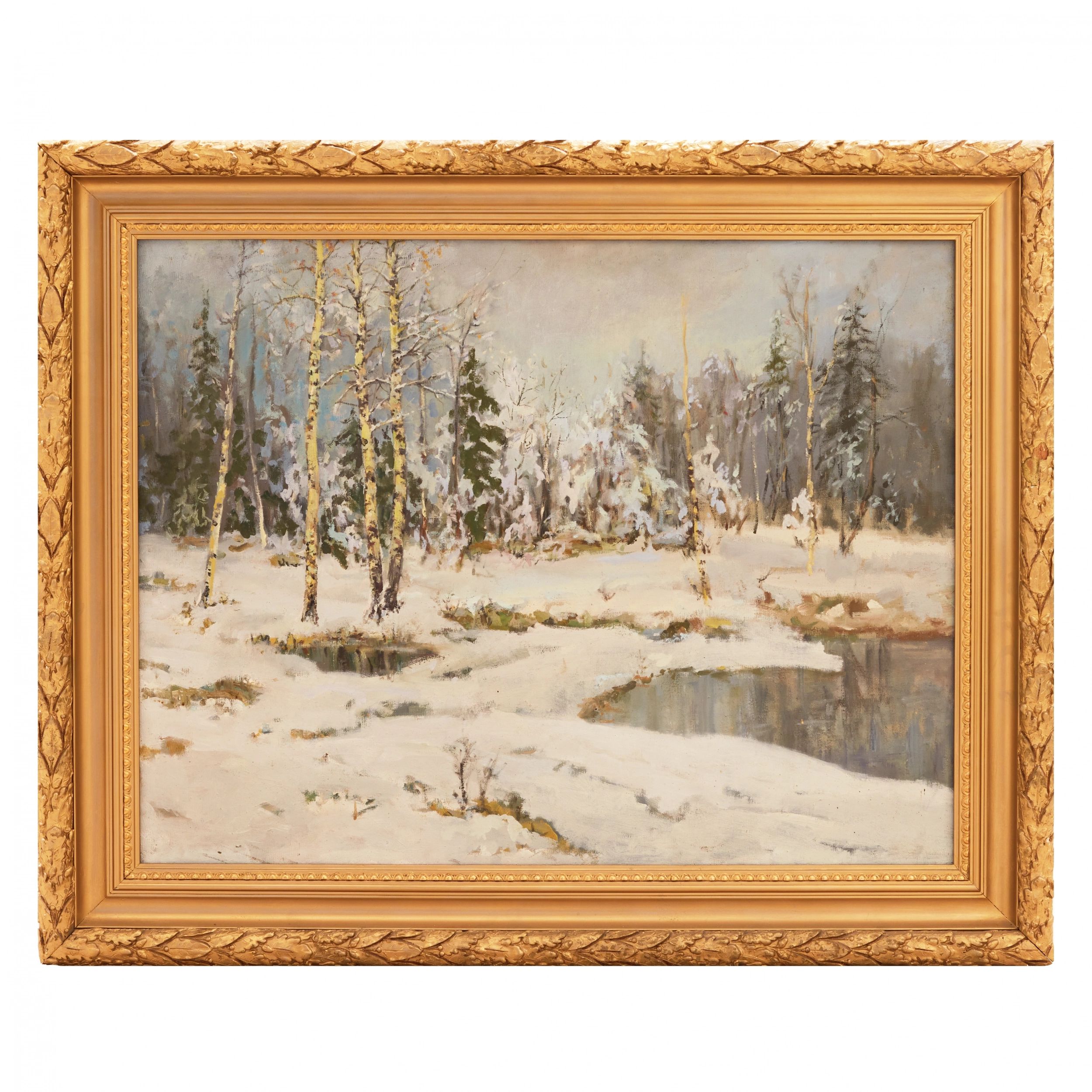 Winter-landscape-M-Yaffe-Russia-1930s-