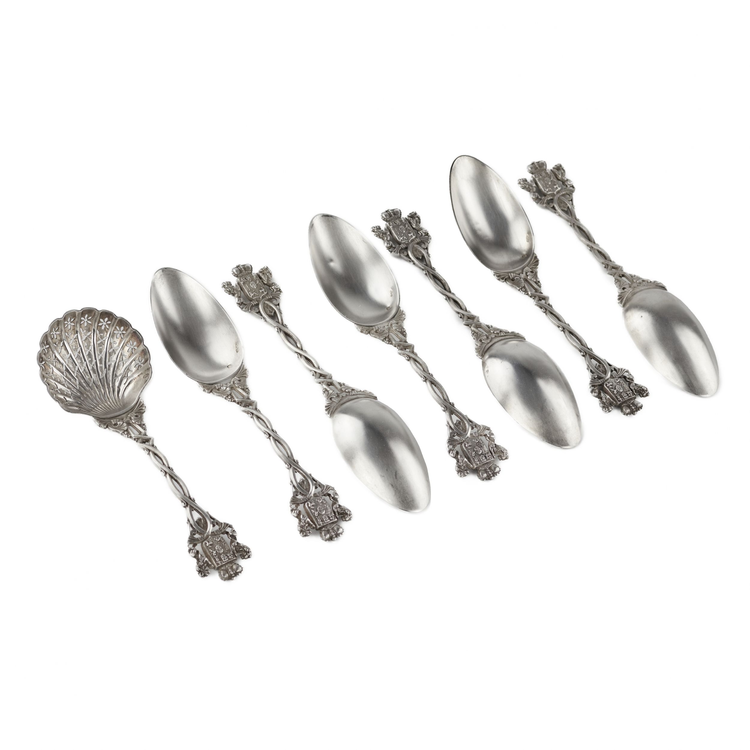 A-set-of-silver-spoons-from-the-Scandinavian-service-of-Prince-Yusupov-Alex-Gueyton-Paris-19th-century-