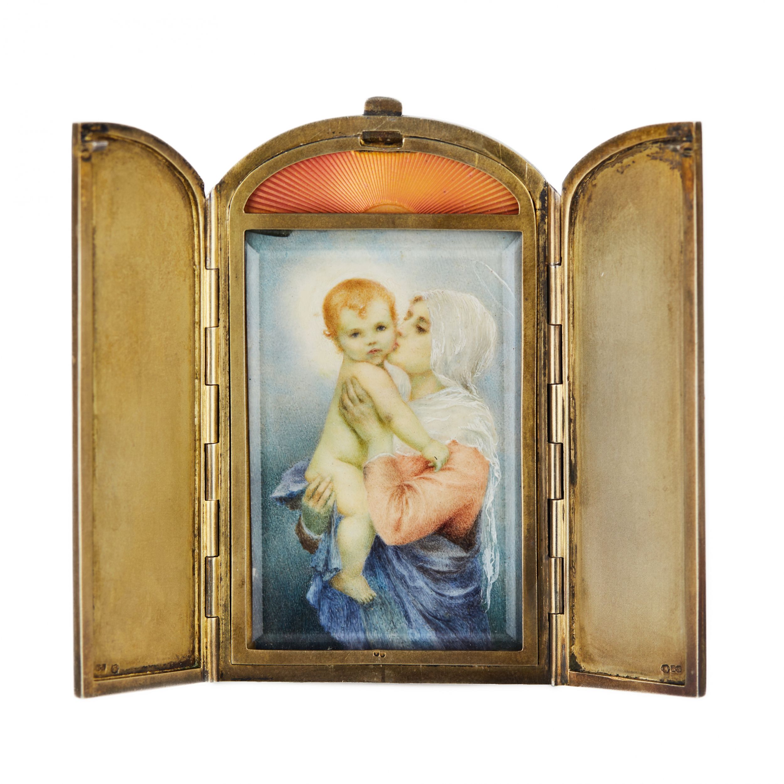 Frame-with-the-image-of-the-Madonna-and-Child-Austria-Hungary-Vienna-Around-1900-
