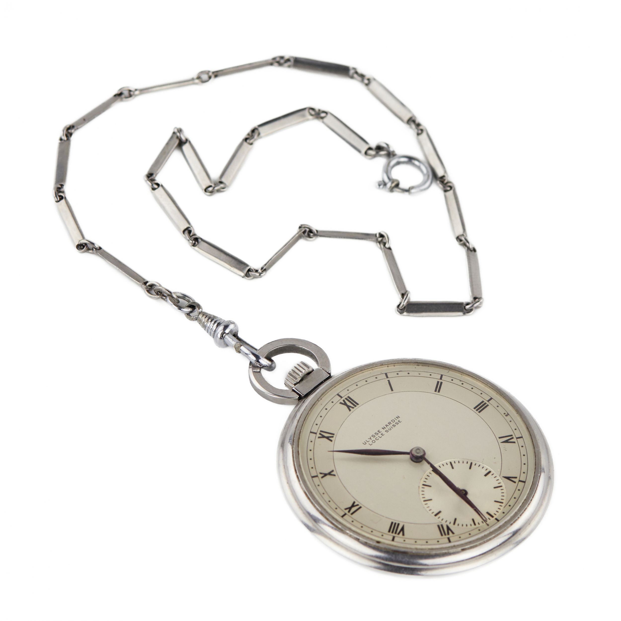 Pocket-watch-ULYSSE-NARDIN-Locle-Suisse-1950-