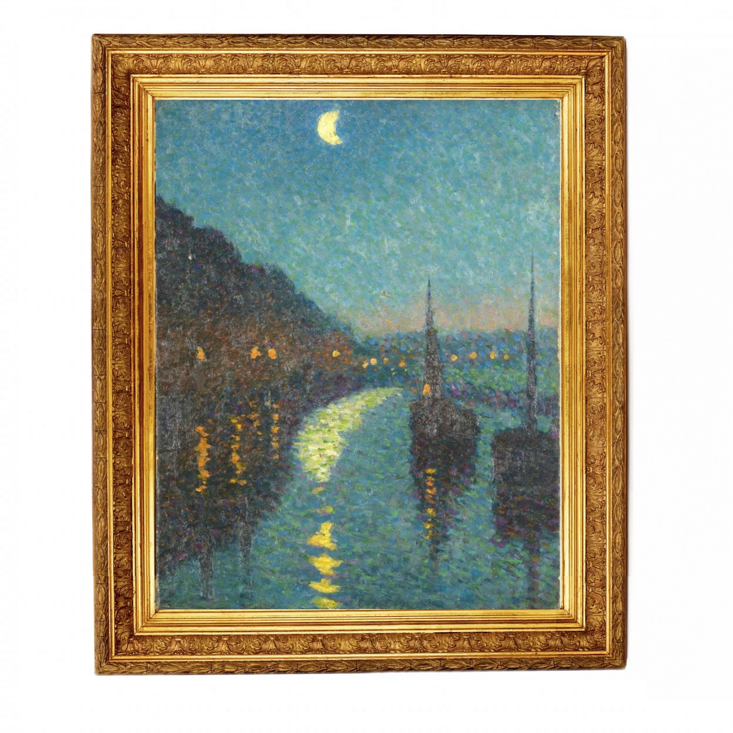 MAXIMILIEN-LUCE--1858-1941--lodki-na-sumerkah-franciya-na-rubezhe-XIX---XX-veka