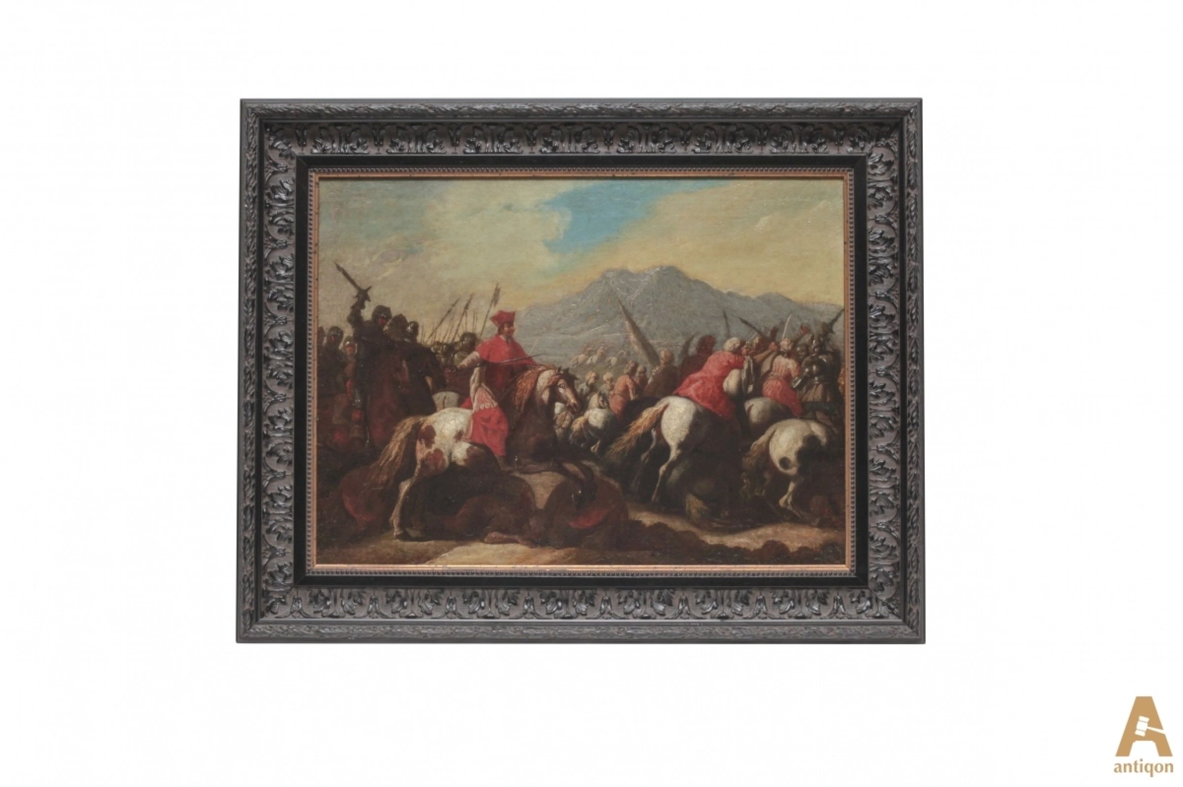 Bataille-des-Croisés-avec-les-Sarrasins-Georg-Philipp-Rugendas-1666-1742-