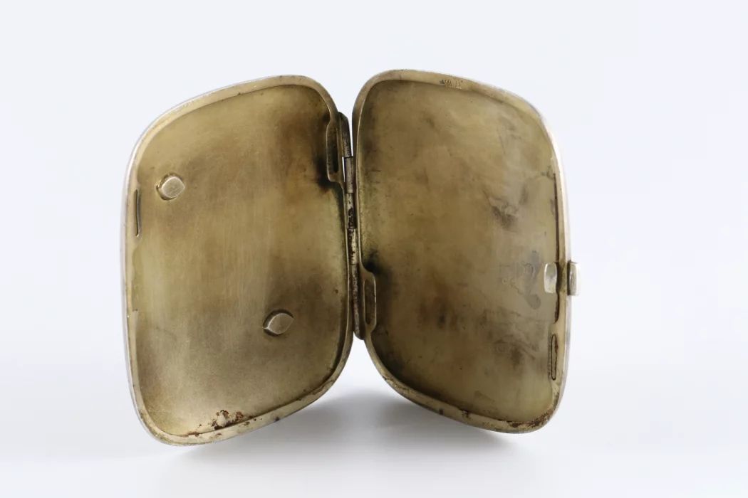 Silver cigarette case