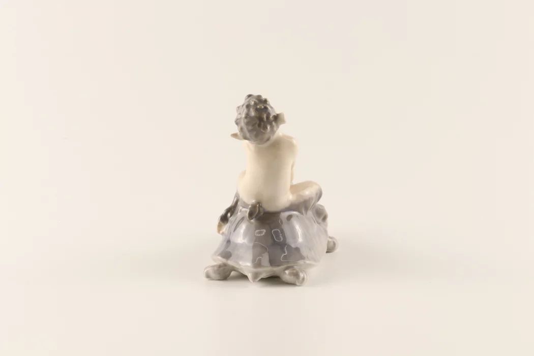 Figurine "Faun riding a turtle" Royal Copenhagen