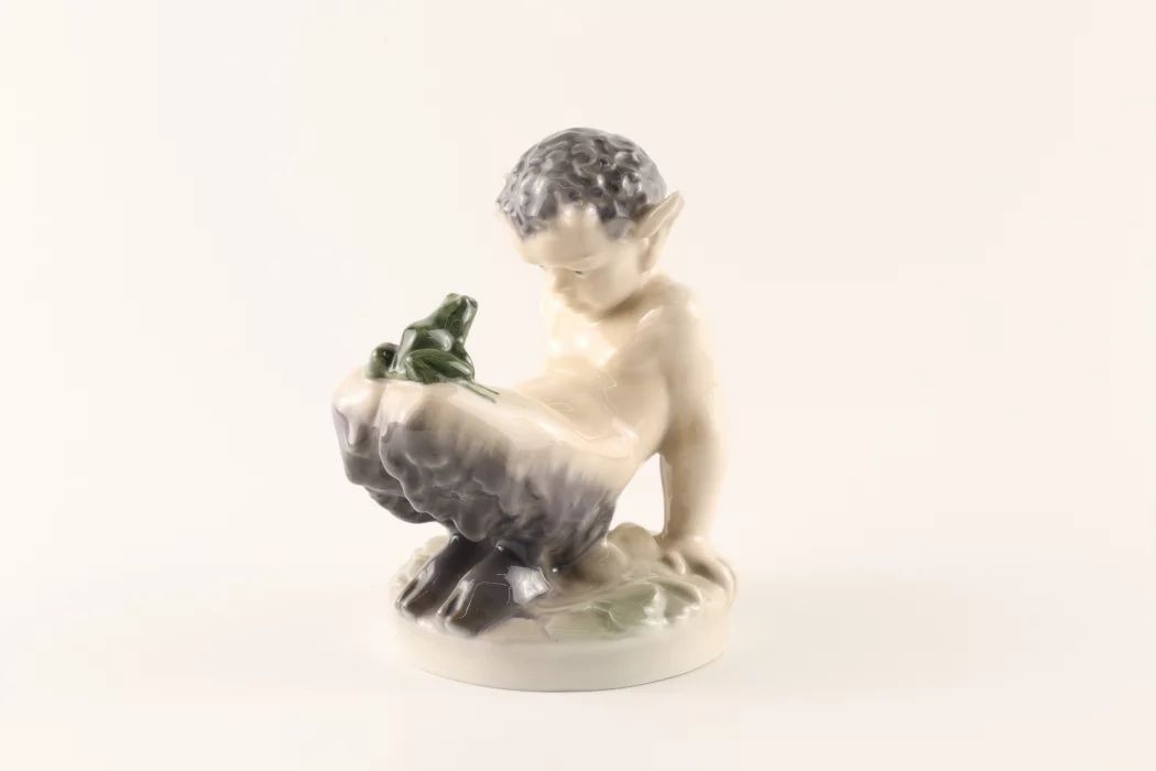 Figurine "Faun with a frog". Royal Copenhagen