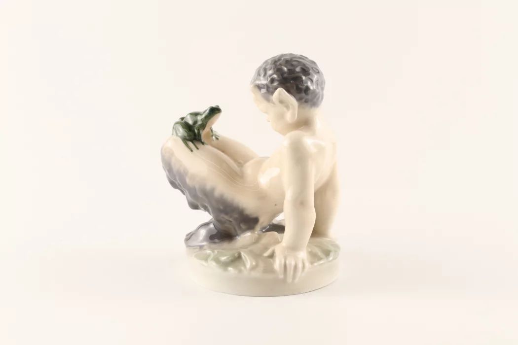 Figurine "Faun with a frog". Royal Copenhagen