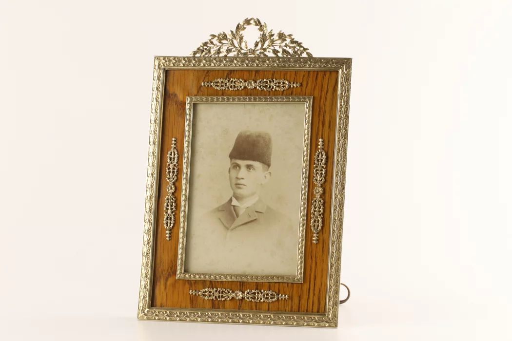 Gold Photo Frame in the style of Carl Faberge