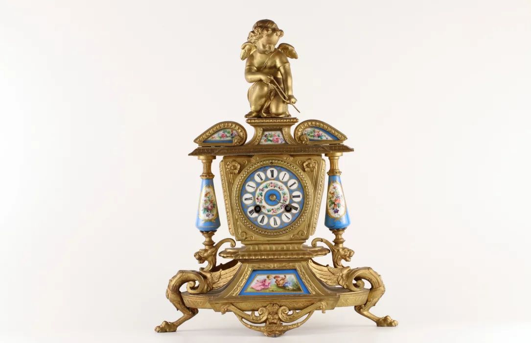 Mantel clock in the style of Louis XIV