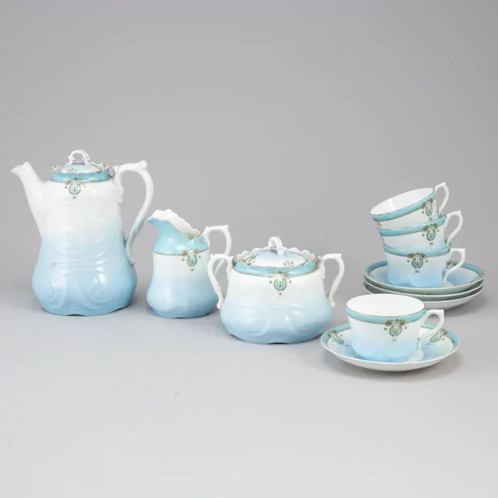 Riga Kuznetsovsky coffee service. Kuznetsov Porcelain