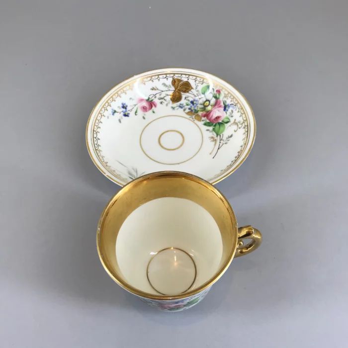 Cup with saucer. Kuznetsov Riga