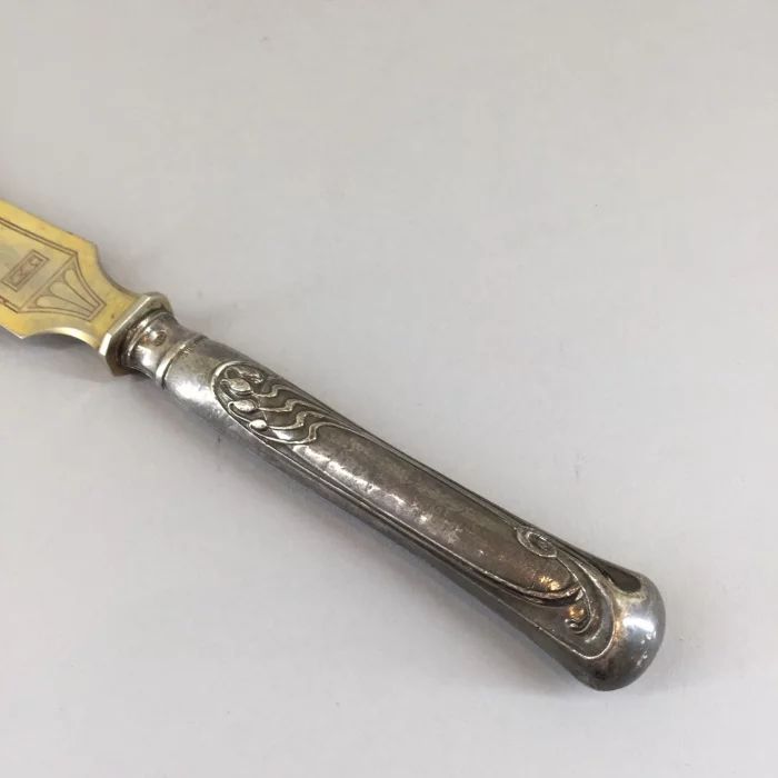 Art Nouveau Letter opener with silver handle 