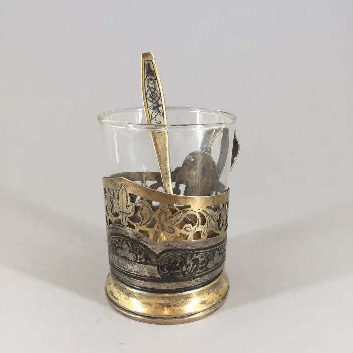 Sudraba glāžu turētājs "Kubači"