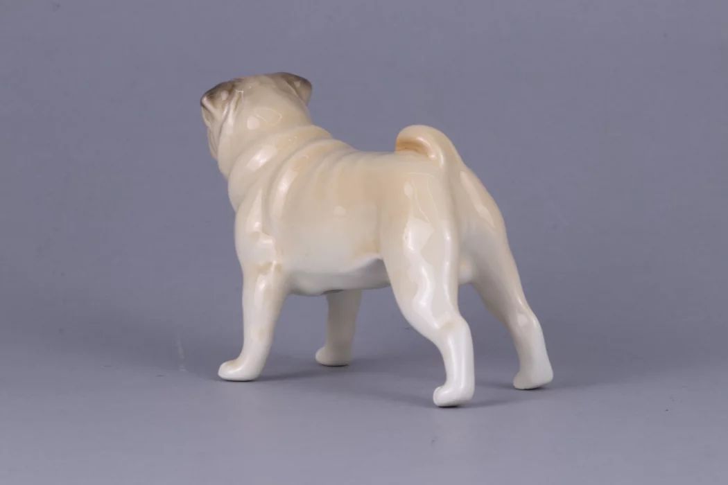 Porcelain figurine Pug