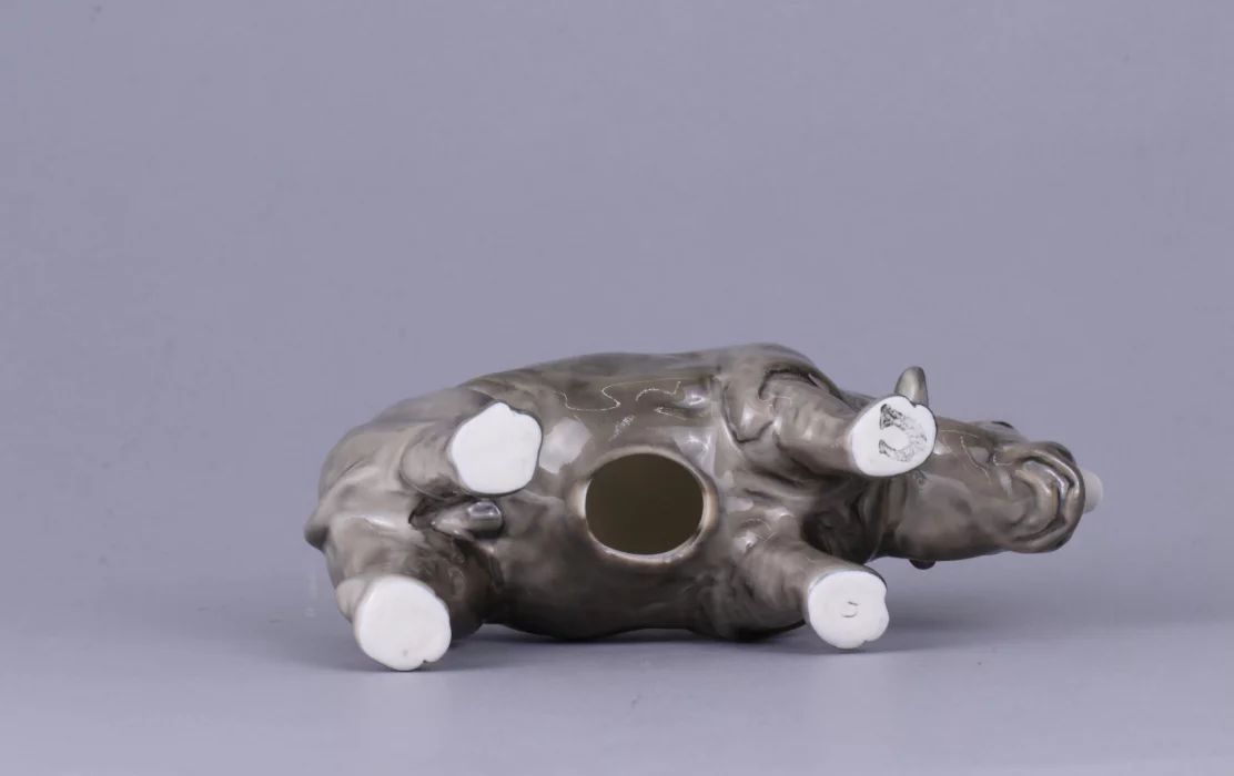 Porcelain figure "Rhino"