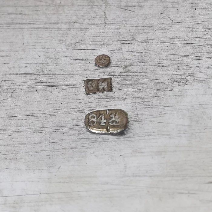 Salière en argent sculpte "Trône"